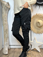 Charger l&#39;image dans la galerie, Pantalon CARGO Noir
