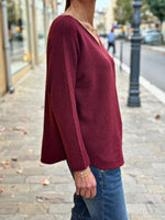 Charger l&#39;image dans la galerie, Pull doux TAO Bordeaux
