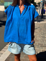 Charger l'image dans la galerie, Blouse DANY Bleu électrique
