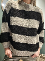 Charger l&#39;image dans la galerie, Pull NARO Camel/Choco
