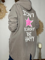 Charger l'image dans la galerie, Blouson léger BE HAPPY Taupe
