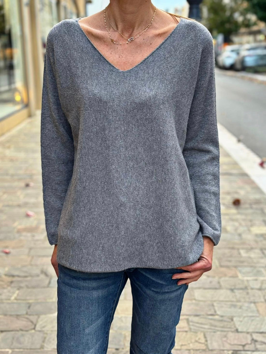 Pull doux TAO Gris