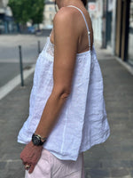 Charger l'image dans la galerie, Top lin AZELIA Blanc
