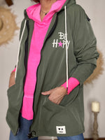 Charger l'image dans la galerie, Blouson léger BE HAPPY Kaki
