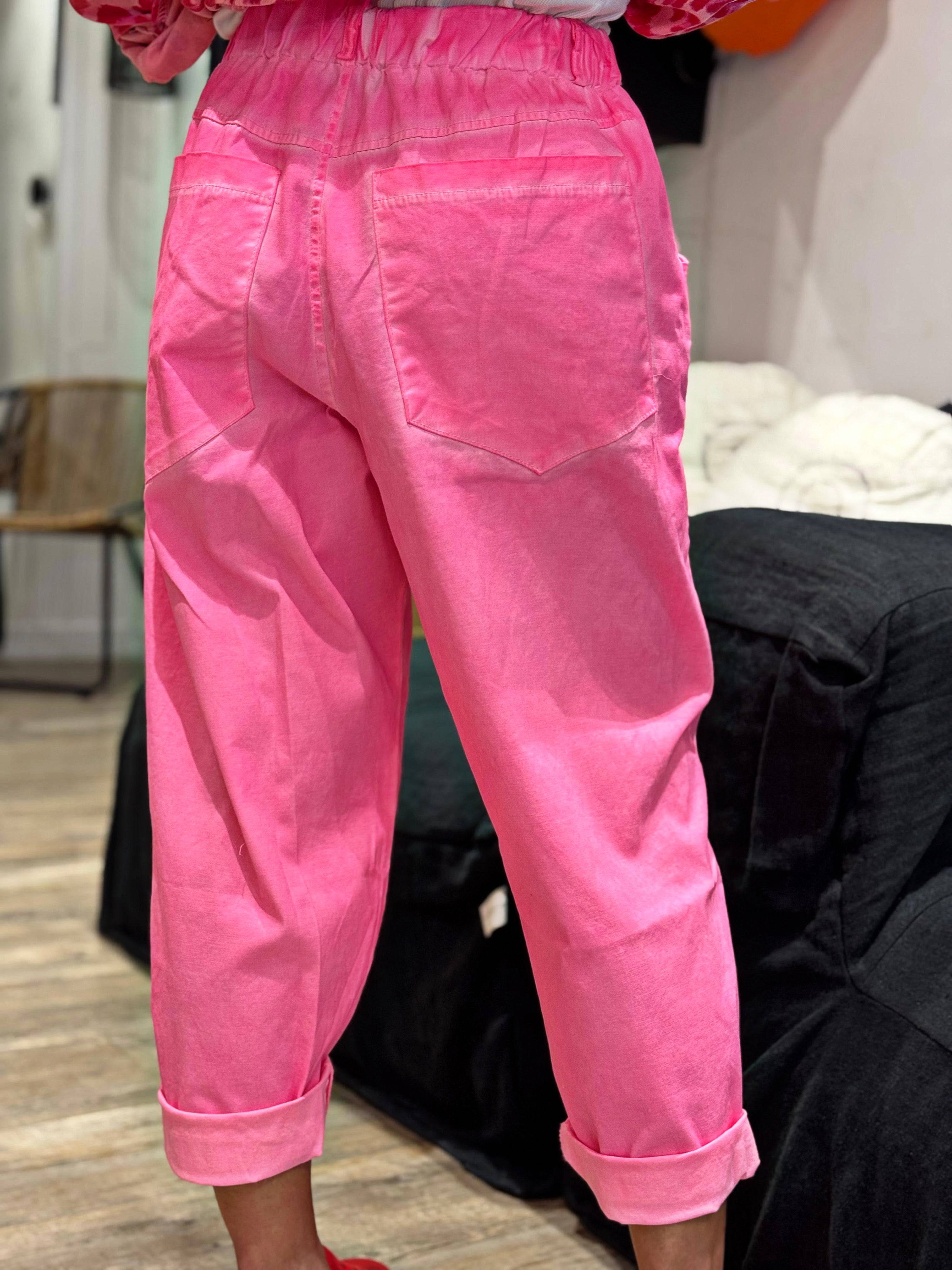 Pantalon TWIST Rose fluo
