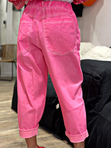 Pantalon TWIST Rose fluo