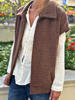 Charger l&#39;image dans la galerie, Veste sans manches LYNA Choco
