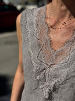 Charger l'image dans la galerie, Top lin Taupe - ZELYA
