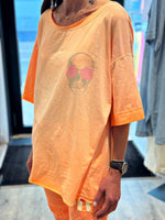 Charger l'image dans la galerie, Tee shirt orange fluo tête de mort - SKULL
