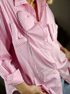 Chemise LOVE Rose malabar