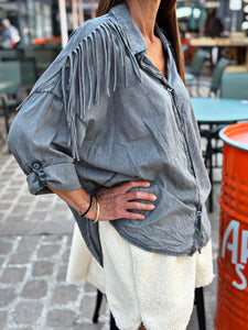 Chemise DAKOTA Gris effet délavé