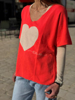 Charger l'image dans la galerie, Pull LOVE Corail
