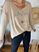 Charger l&#39;image dans la galerie, Tee shirt AMOUR Camel
