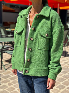 Blouson bouclette GAB Vert