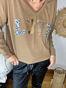 Tee shirt LOVE Camel