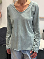 Charger l'image dans la galerie, T-shirt manches longues Céladon - ILONA
