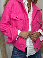 Charger l'image dans la galerie, Blouson bouclette GAB Fuchsia
