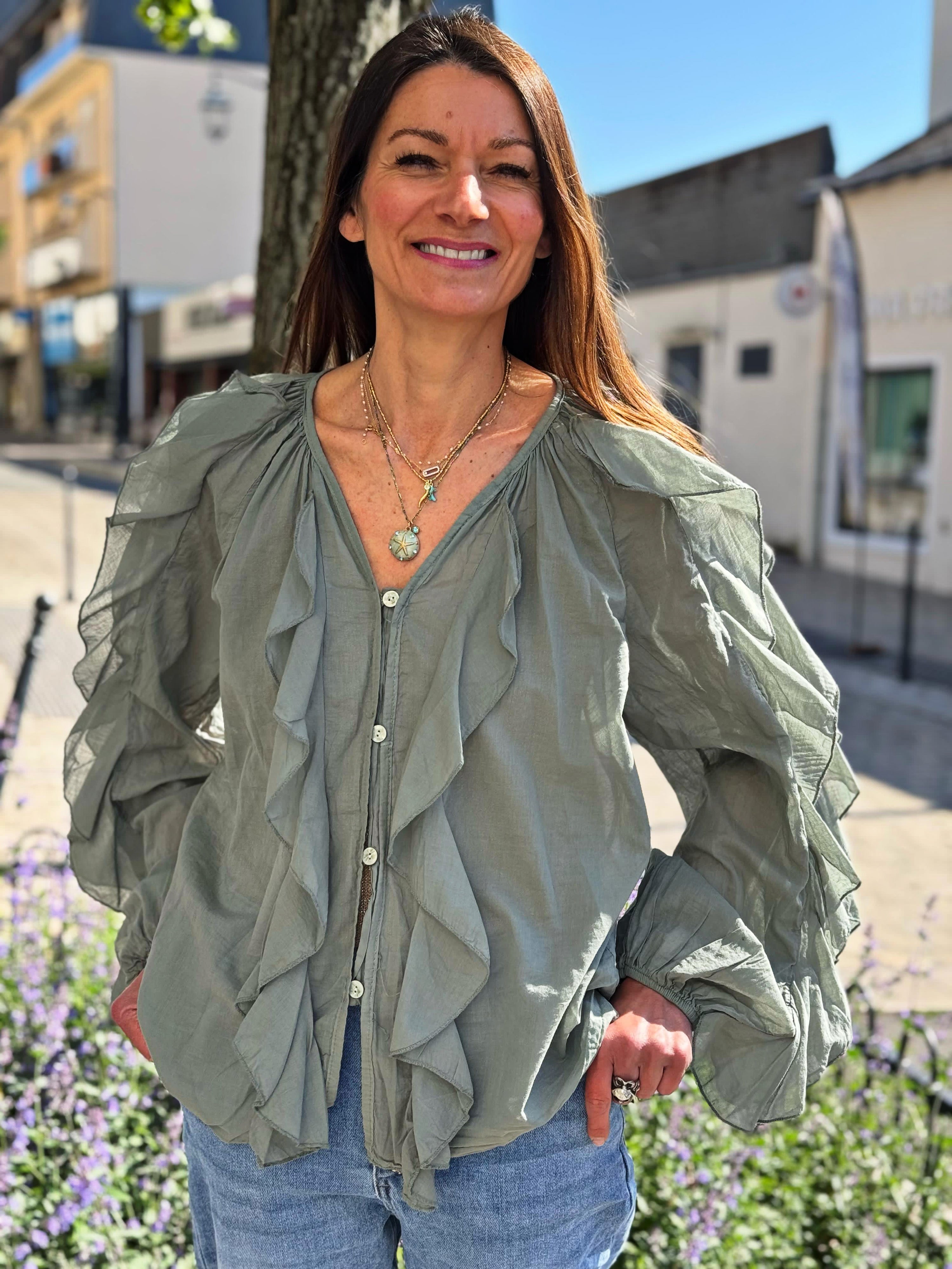 Chemise NINA Kaki
