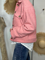 Charger l'image dans la galerie, Blouson bouclette GAB Rose
