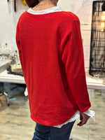 Charger l'image dans la galerie, Pull doux TAO Rouge

