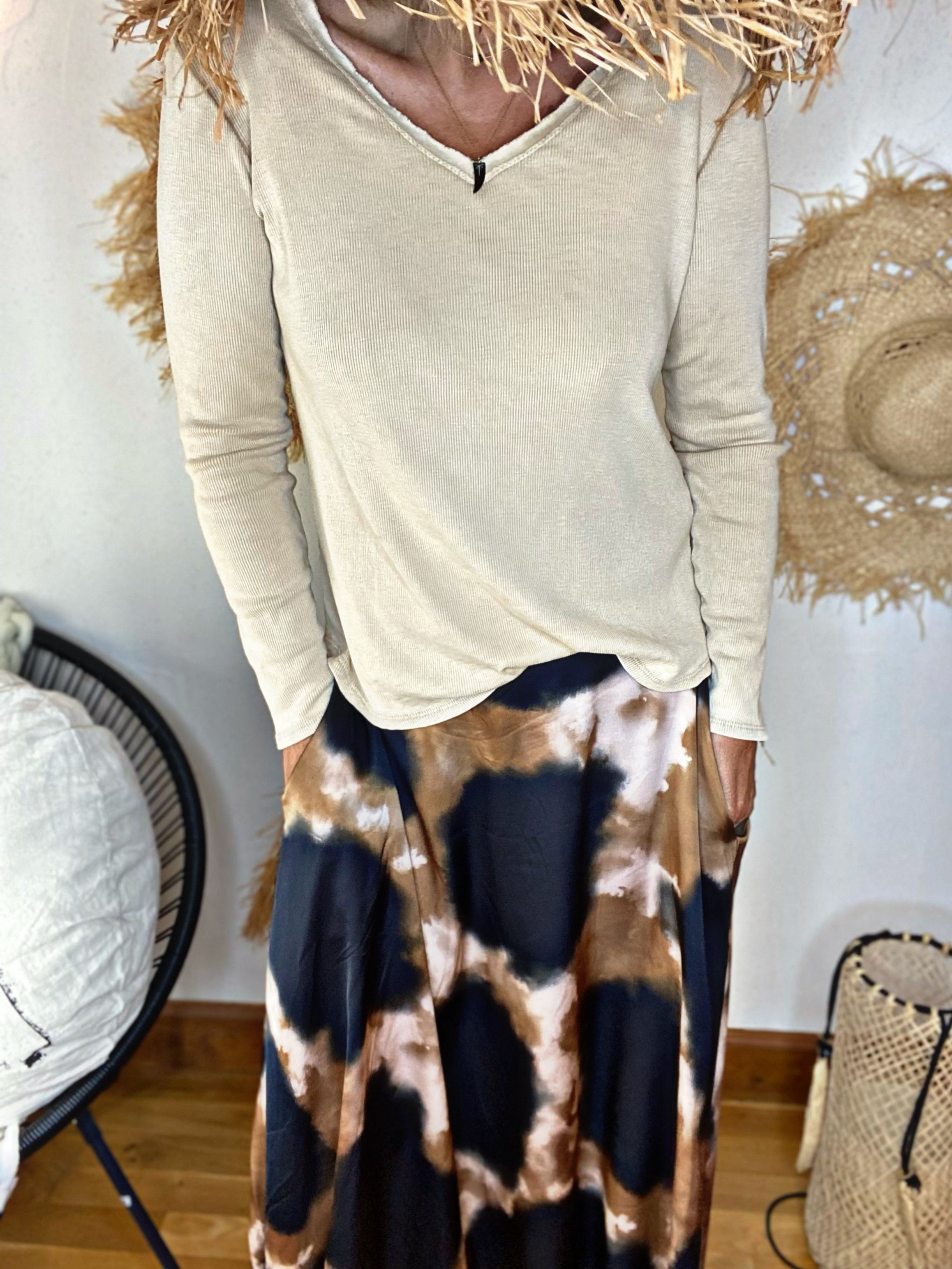 Tee shirt DAHO Camel clair