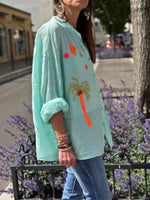 Charger l&#39;image dans la galerie, Chemise FABIOLA Aqua
