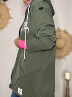 Charger l'image dans la galerie, Blouson léger BE HAPPY Kaki
