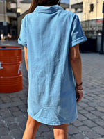 Charger l'image dans la galerie, Robe denim Bleu Clair - MAELYS
