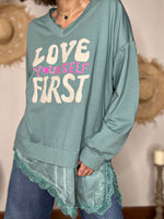 Charger l'image dans la galerie, Sweat fin ALBA Vert lagon
