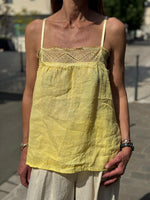 Charger l'image dans la galerie, Top lin AZELIA Jaune
