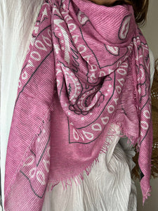 Foulard BANDANAS Rose malabar