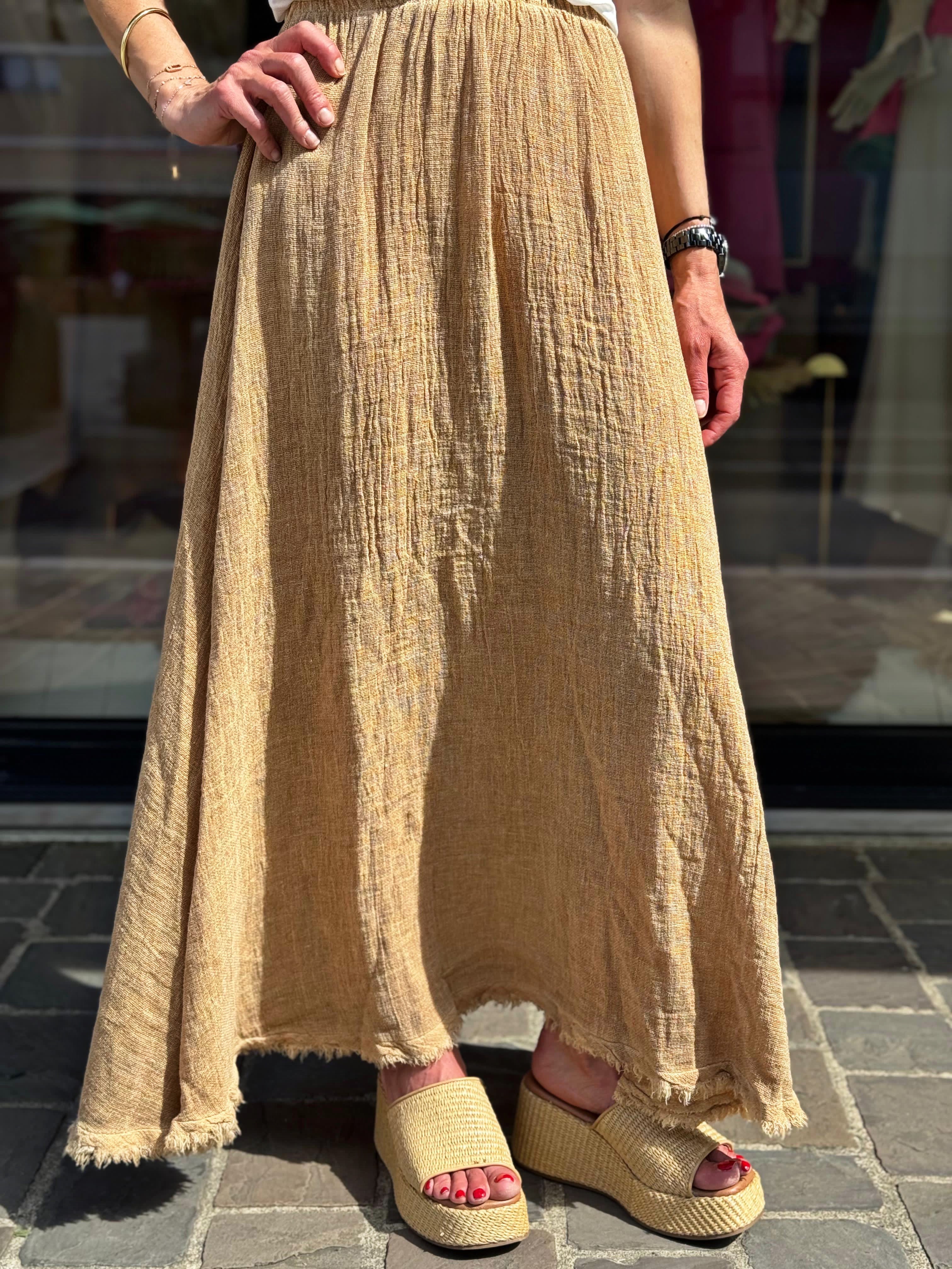 Jupe PAOLA Camel