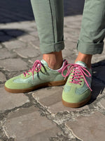 Charger l'image dans la galerie, Baskets basses femme ZIA Vert pastel

