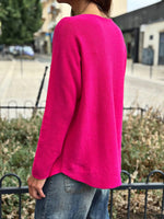 Charger l&#39;image dans la galerie, Pull doux TAO Fuchsia
