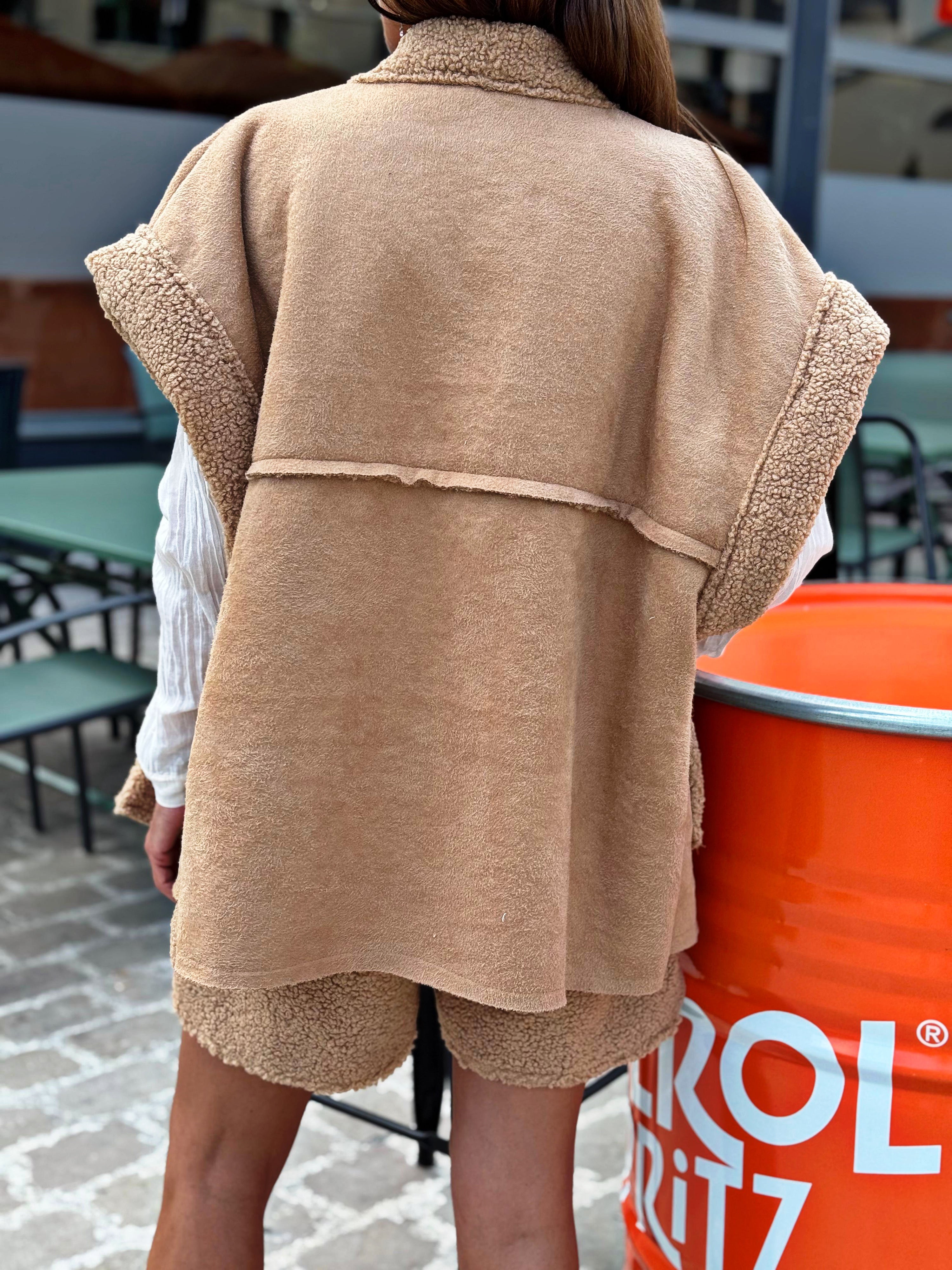 Blouson sans manche LOOMY Camel