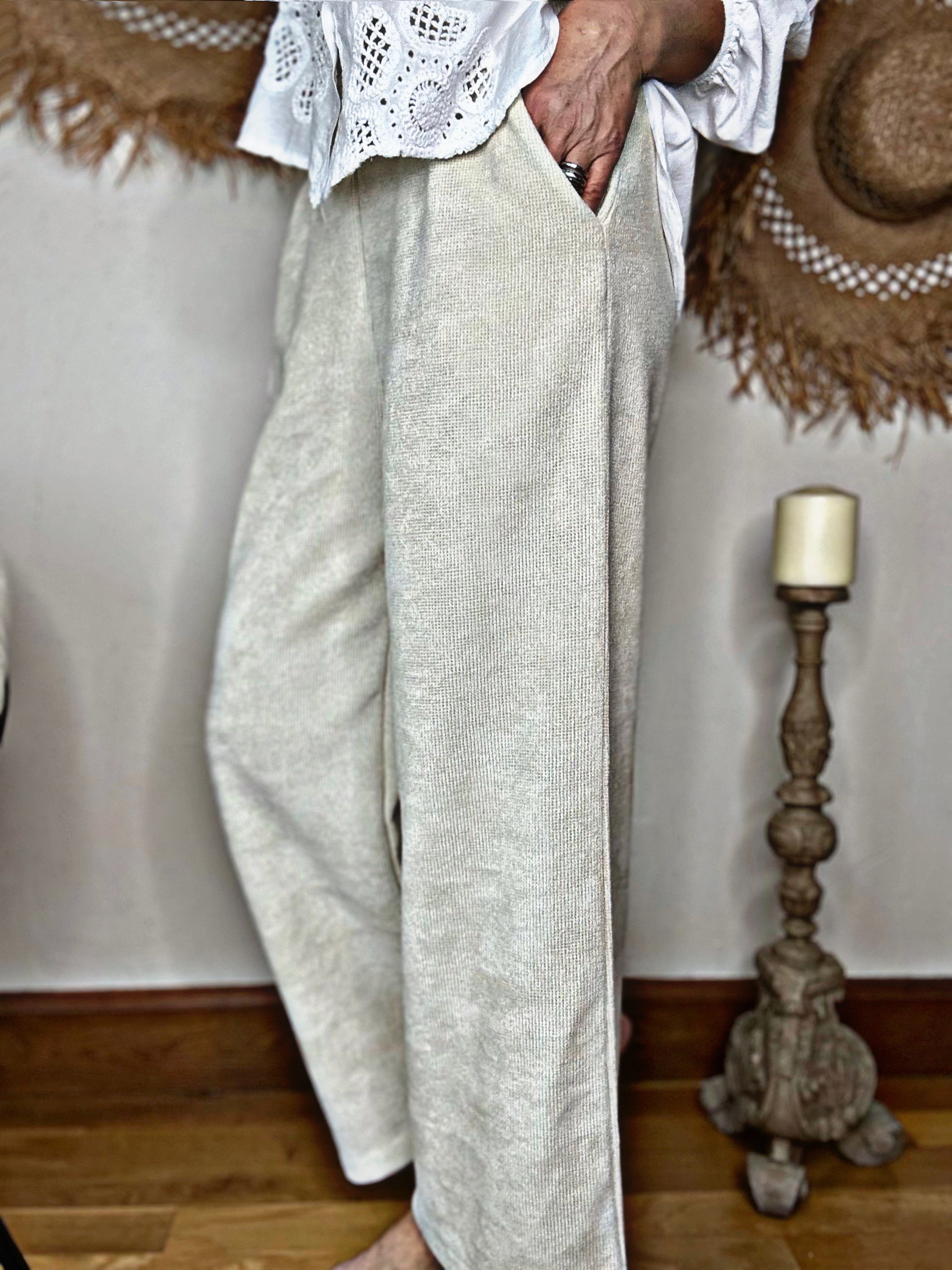 Pantalon EZIO Ecru