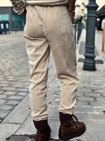 Charger l'image dans la galerie, Pantalon velours cotelé souple LEON Beige clair
