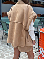Charger l&#39;image dans la galerie, Blouson sans manche LOOMY Camel

