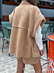 Blouson sans manche LOOMY Camel