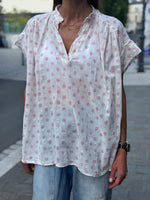 Charger l'image dans la galerie, Blouse Lait à pois rose - AUREA
