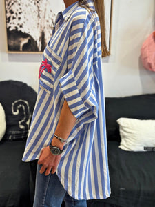 Chemise TAKE ME TO PARIS Bleu ciel