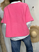 Charger l'image dans la galerie, Pull doux réversible LALY Fuchsia
