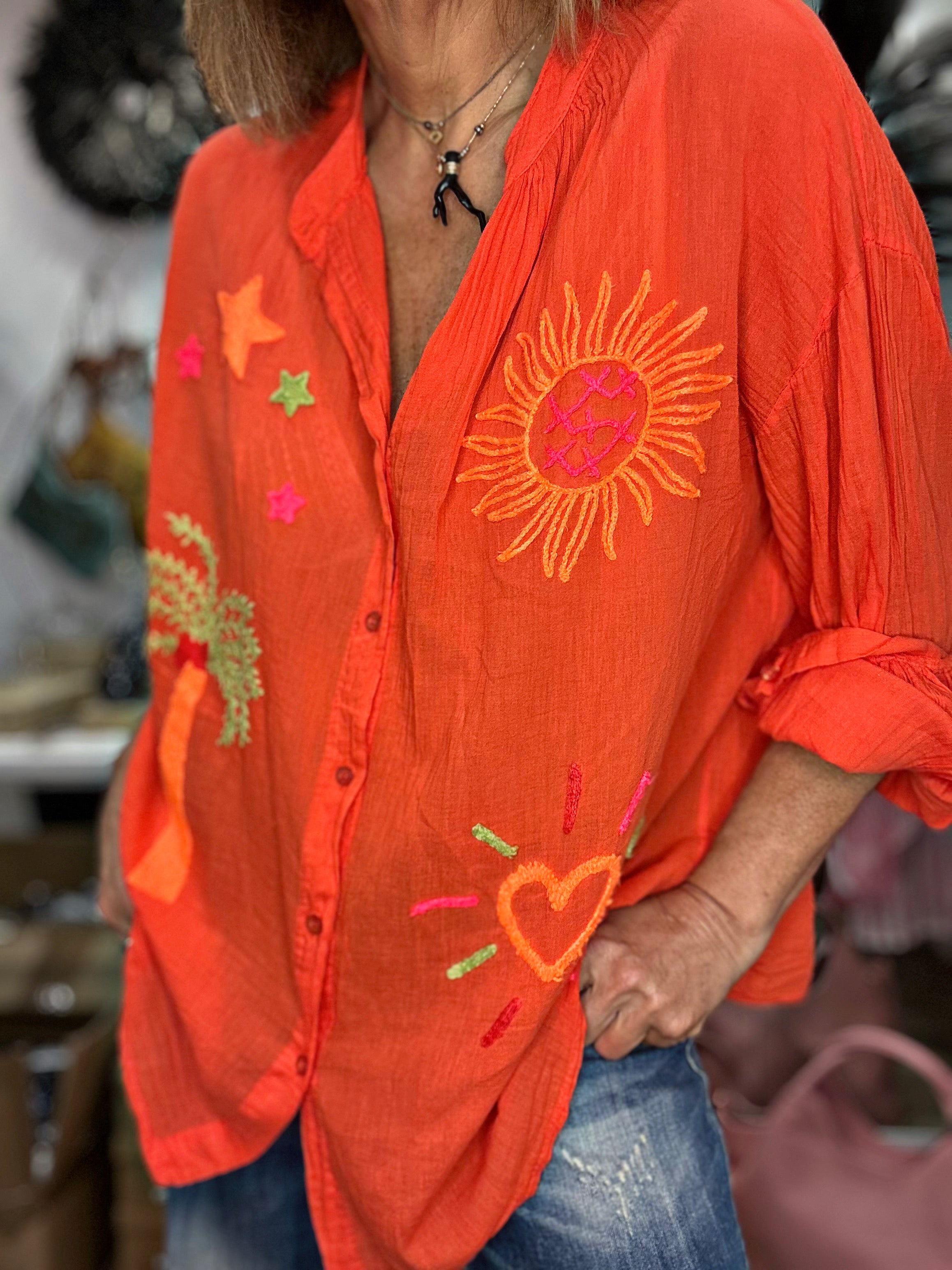 Chemise FABIOLA Orange