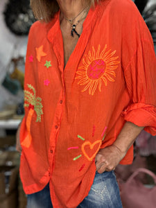 Chemise FABIOLA Orange