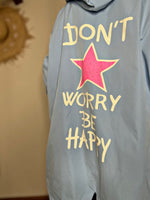 Charger l'image dans la galerie, Blouson léger BE HAPPY Bleu ciel
