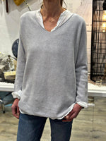 Charger l'image dans la galerie, Pull doux TAO Gris clair
