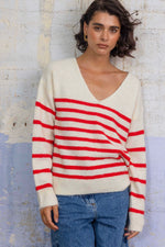 Charger l'image dans la galerie, Pull AURORE Rouge - Gold and Silver
