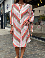 Charger l&#39;image dans la galerie, Robe TANGO Fuchsia/Orange
