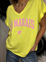 Charger l'image dans la galerie, Tee shirt Jaune - LE MARAIS
