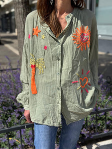 Chemise FABIOLA Kaki